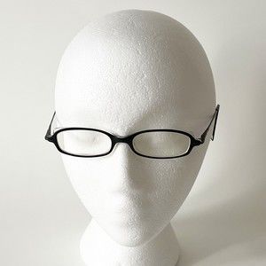 Miracle Clip Eyeglasses Frame MC531 48-17-140 Black Rectangular Flex-Hinge